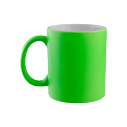 Taza Fluorescente Matte Color Verde 11oz