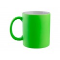 Taza Fluorescente Matte Color Verde 11oz