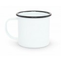 Taza Vintage 12oz Borde Negro