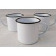 Taza Vintage 12oz Borde Negro