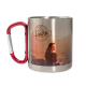 Taza de Acero con Asa Roja 300ml