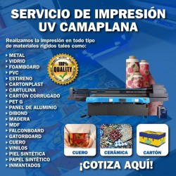 Servicio de Impresión UV - sobre vidrio