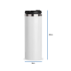 Botella de Acero Blanco 14 oz