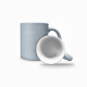 Taza Escarchada Plateada 11oz