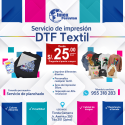 SERVICIO DE IMPRESION DTF TEXTIL