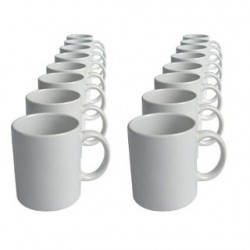 Taza Blanca 11oz Calidad AA (SIN CAJA)