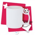 Taza Blanca con Asa Pelota 11oz